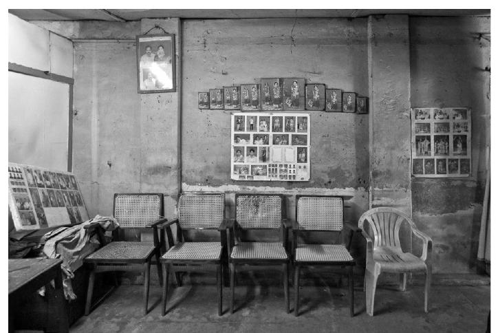 Image 9 SPS Studios, Tanjore, before renovation. 2010.  to get over at least in the commodity stage of industry. However, there is still a glimpse of hope to revive it maybe in the form of an art medium. It is very clear that, the future of it is too unclear now. But our efforts to bring into light the beauty of this medium would sustain some more life in it. Having done all these, we find this the right time to combine all the gathered details into one video as a documentary for the masses to know of the spectacular art and that Romantic space existed with different face years ago. 