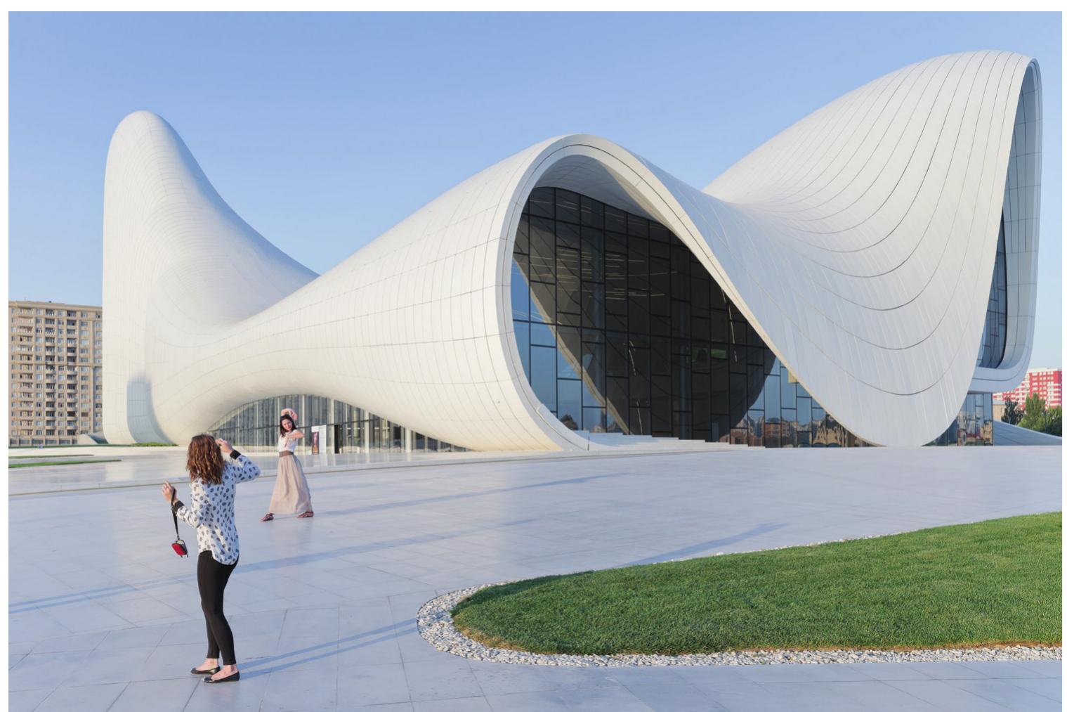 PLATE B. Heydar Aliyev Center, in Baku, Azerbaijan, designed by Zaha Hadid and 