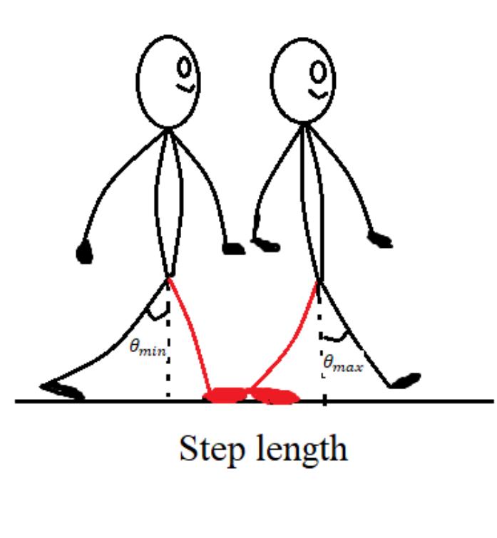 FIGURE 8: The legs during the occurrence of a step. 