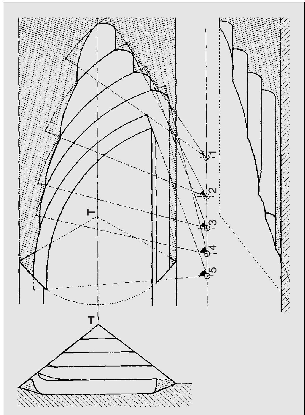 Fig. 5: — Typical block shape in reclaiming operation [16]  Reclaiming operation modes may be classified into two cate- gories: a bench (more frequently used) or a modular-type (see Fig. 6) [12]. 