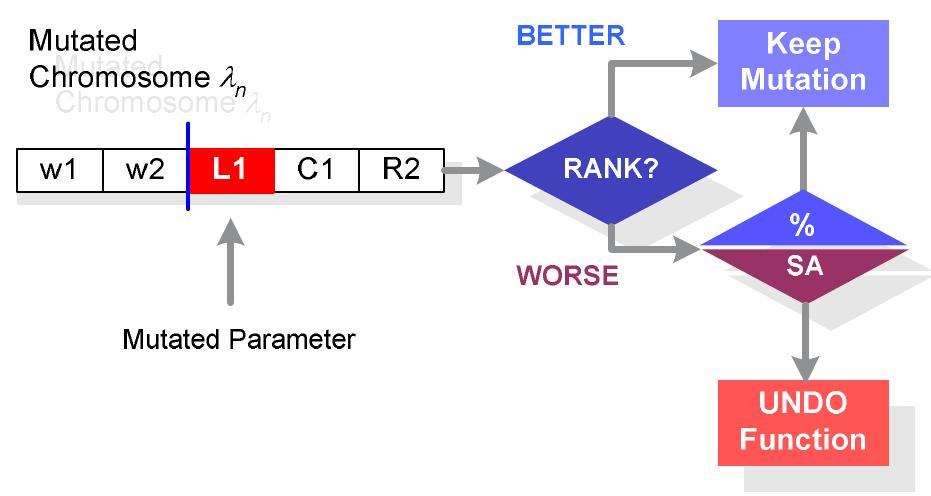 Fig. 3.19 Heuristics associated to the mutation operator 