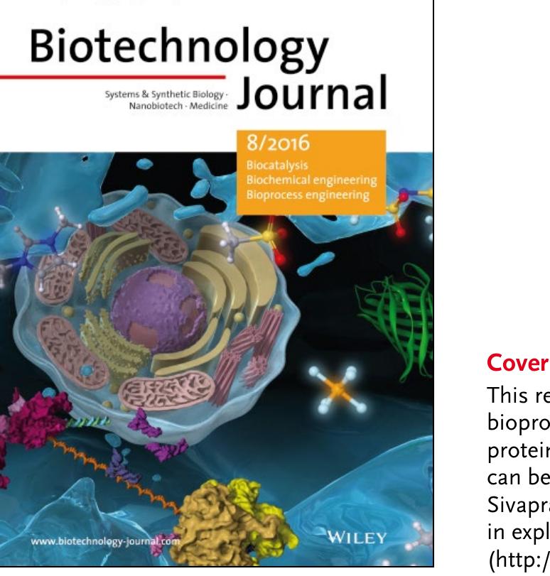Biotechnology Journal — list of articles published in the August 2016 issue. 