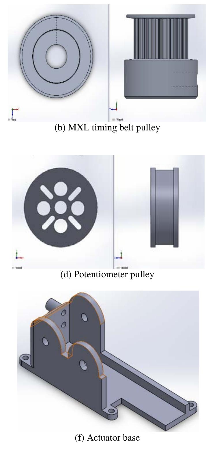 Figs. 5. Casing and pulley design of DSEA in CAD software 