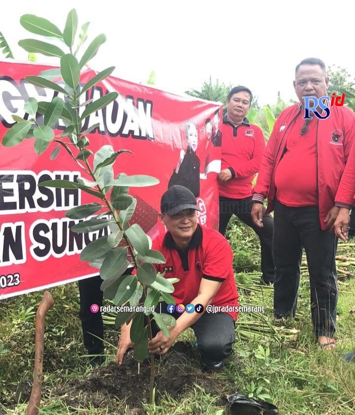 Penghijauan, Kader PDIP Tanam Pohon di Jatirogo