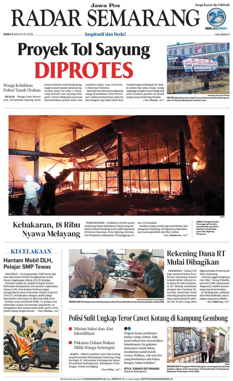 Koran 6 Agustus 2025