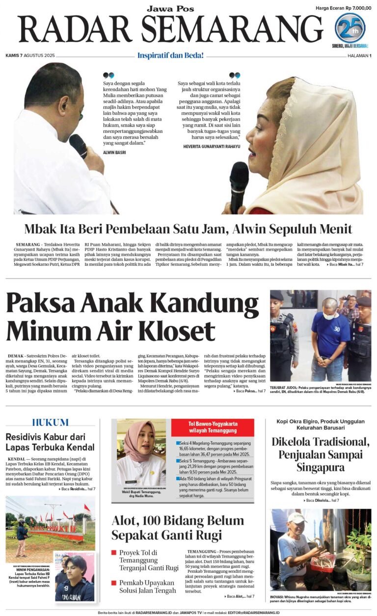 Koran 7 Agustus 2025