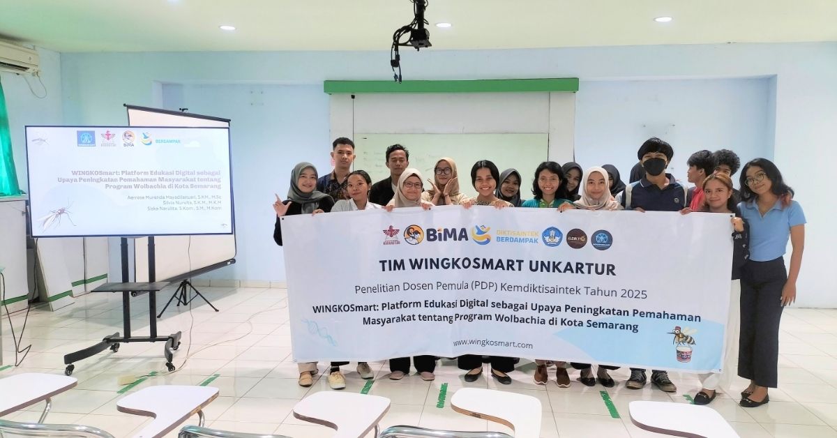 Sosialisasi wolbachia dengan mahasiswa unkartur